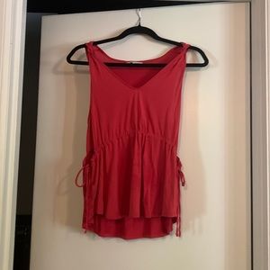 Lucky Brand cotton blouse. Brick color. XS in excellent condition.